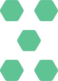 Kahuna Grip Bathtub Bath and Shower 5¼" Hexagon Non-Slip Traction Treads by KahunaGrip%E2%84%A2