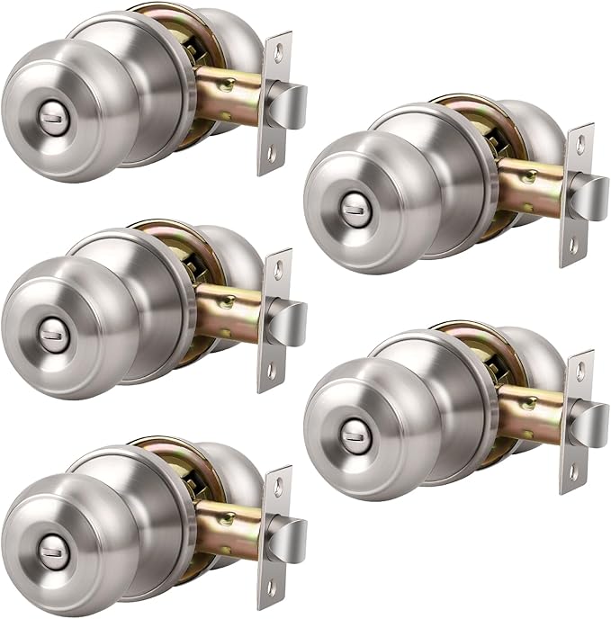 KNOBWELL 5 Pack Privacy Door Knob by KNOBWELL