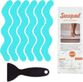 Anti Slip Shower Stickers, Adhesive Decals Safety Strips Scraper by Secopad