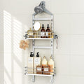 Orimade Aluminum Hanging Shower Caddy Over Head, Adjustable Bathroom Shelf by Orimade