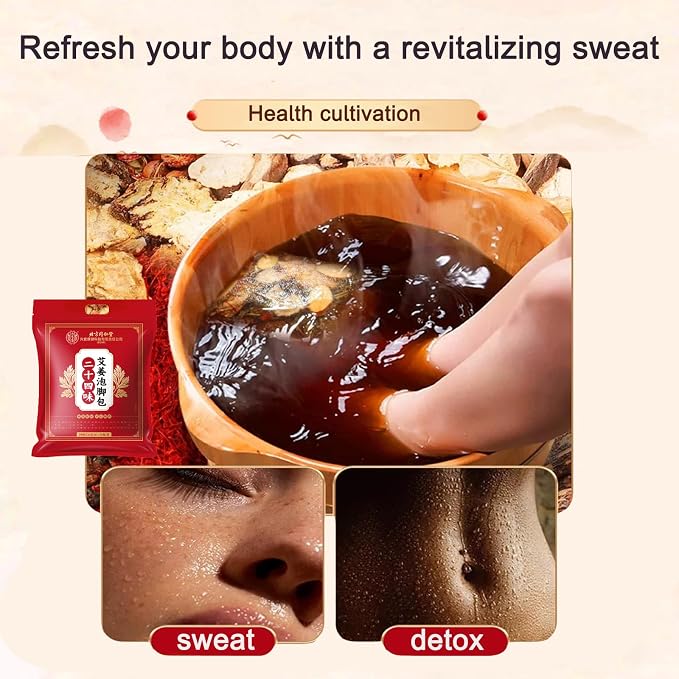 30 Pack Natural Plant Blend Detox Foot Soak Spa - 900g Natural Chinese Herbs - Image 3