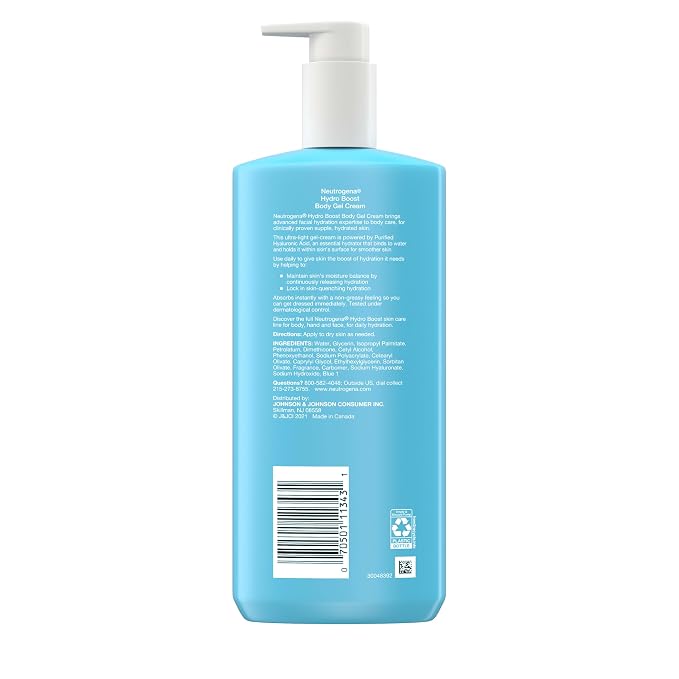 Neutrogena Hydro Boost Body Gel Cream, Hydrating Body Lotion - Image 7