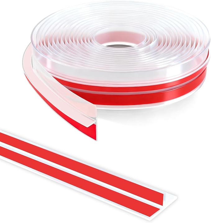20Ft T-Shaped Door Draft Stopper, Silicone Weather Stripping Seal Tape by TAROSE