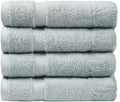 SOFE H&L | Olea Luxury Turkish Cotton Hand Towels Set of 4 Light Blue | Premium by SOFEHomeLiving