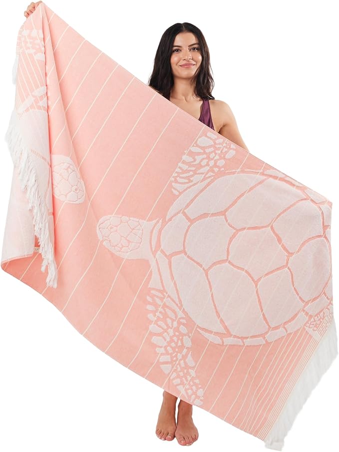 SOFE H&L | LINVIA Foutah Quick Dry Beach Towel Pack of 2 CARETTA - Image 3