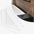 LUGUNU 2 Pack Acrylic Shower Splash Guards 9.4x9.4 In, No Drill Self-Adhesive by LUGUNU