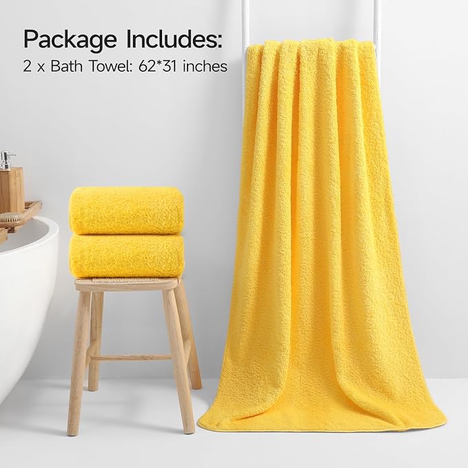 REDKISS 2 Piece Luxury Bath Towel Set - Image 3