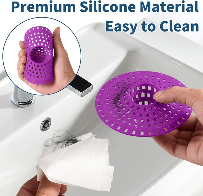 Bathtub Drain Hair Catcher, Tub Shower Drain Hair Trap/Strainer - Image 5