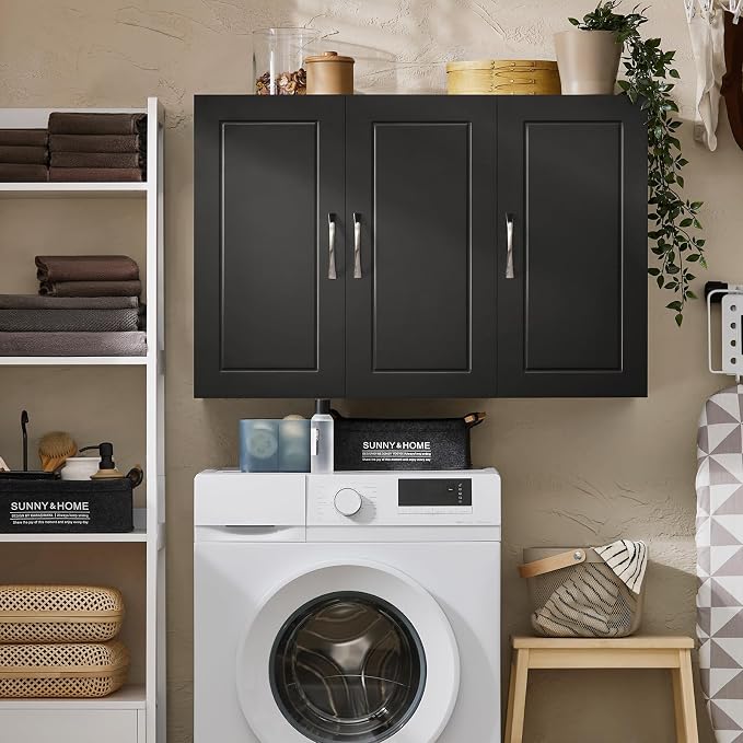 SoBuy Wall Cabinet Laundry Room, Medicine Cabinet - Image 5