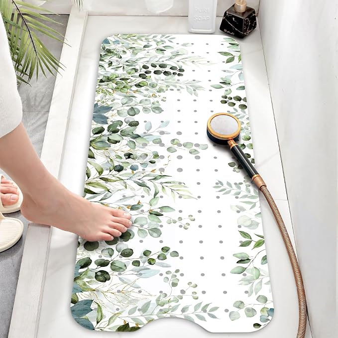 Bathtub Mat Non Slip, Sage Extra Long Bath tub Mat Shower Floor Mat - Image 6