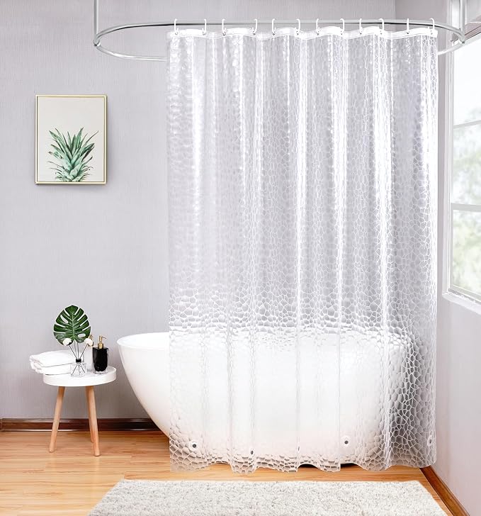 AooHome 3D Water Cube Shower Curtain Liner, Heavy Duty, 72x78 Inch, Semi by AooHome