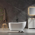 Empava Update Acrylic Whirlpool Bathtub, 59 Inch Acrylic Freestanding Jetted Tub by Empava