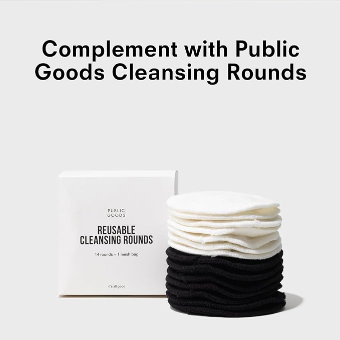 Public Goods Ceramic Cleansing Rounds Holder | Matte White Stoneware Makeup - Image 4