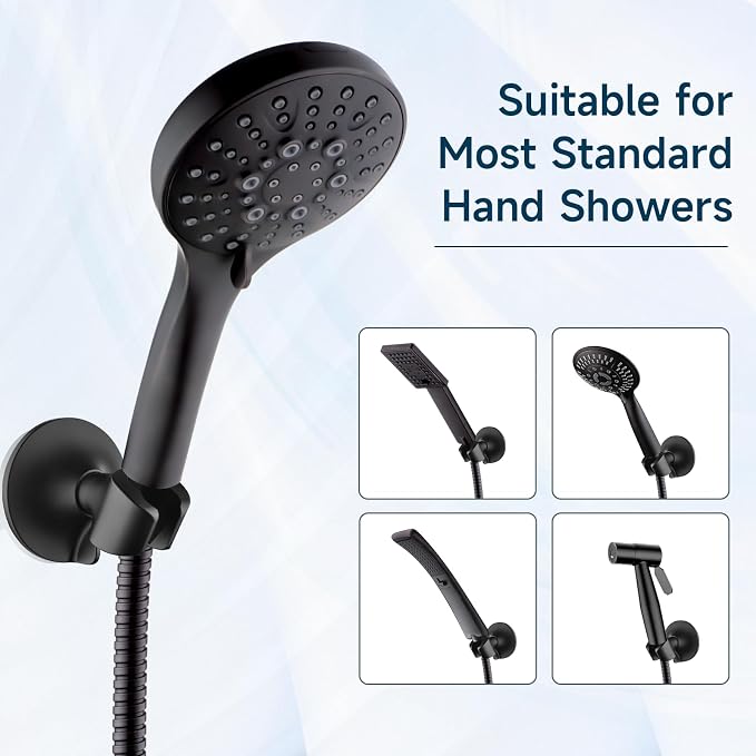 BRIGHT SHOWERS Strong Adhesive Shower Head Holder - Image 5