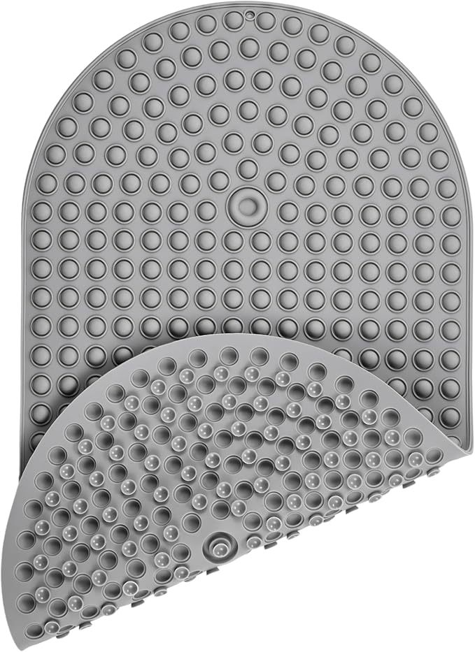 Silicone Bath Mat for Tub Non Slip, Bubble Massage Anti Slip Shower Mat by joiyota