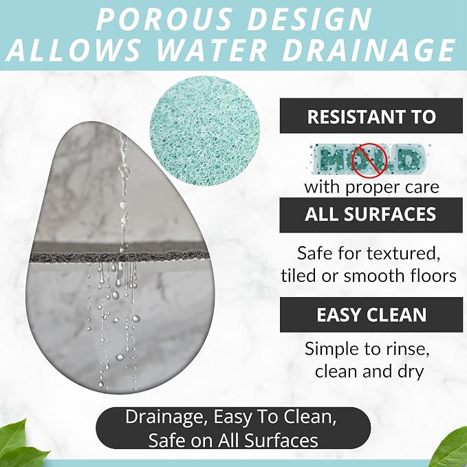 Enkosi Loofah Non-Slip Shower Mat - Image 4