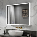 LED Medicine Cabinet Mirror for Bathroom, 40x30 Medicine Cabinet by YUGAHompack