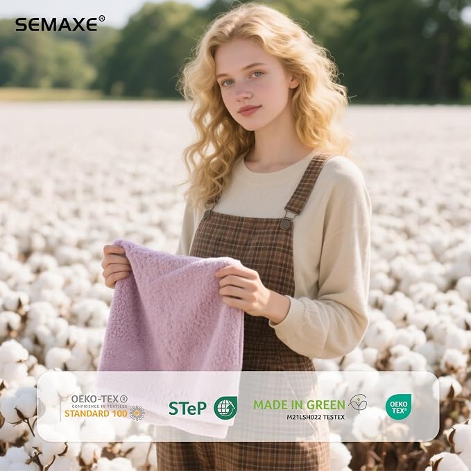 SEMAXE 12 Pack Hand Towels for Bathroom, 100% Cotton Towels - Image 3