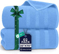 DAN RIVER 2 Pack Luxury Bath Sheets 35x70, 600 GSM, Soft & Quick Dry 100% Ring by DanRiver