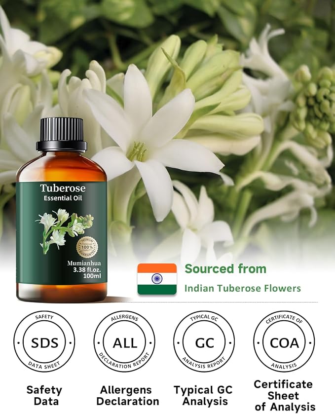 Mumianhua Tuberose Essential Oil 100% Pure Therapeutic Grade Natural Flower - Image 6