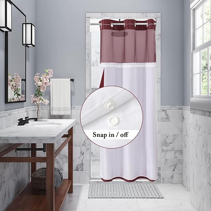 Gibelle Stall Small Shower Curtain 36x74, Waffle Weave Shower Curtain - Image 3