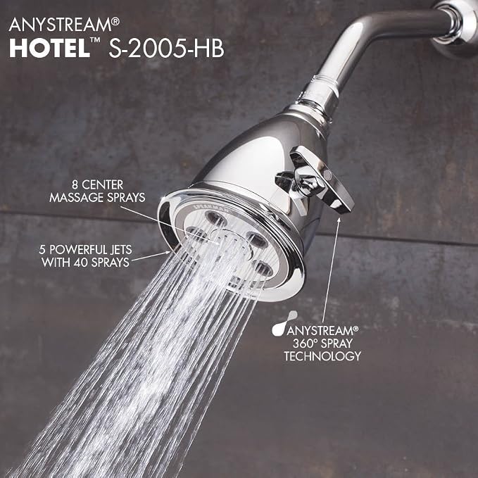 Speakman S-2005-HB-BC Hotel Anystream High Pressure 2.5 GPM Adjustable Shower - Image 3