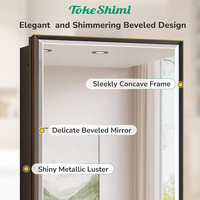 TokeShimi 16 x 24 Beveled Mirrored Medicine Cabinet Recessed, Bathroom Mirror - Image 3