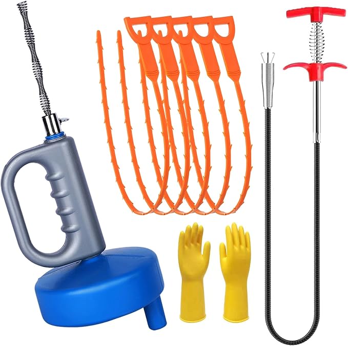 Drain Clog Remover＆Drain Auger 32 FT＆Drain Snake Hair Remover, Toilet Plumbing by JIANLEIAUTOMOTIVESNOWSOCKS