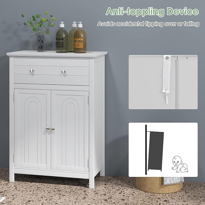 LOKO Bathroom Floor Cabinet, Kitchen Storage Cabinet - Image 8