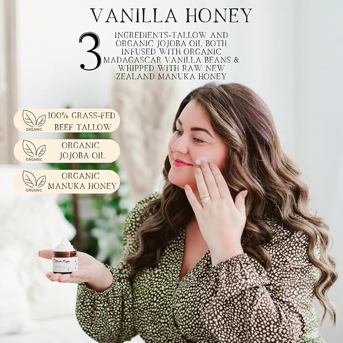 100% Grass-Fed Whipped Tallow Balm & Organic Jojoba Oil infused Organic - Image 5