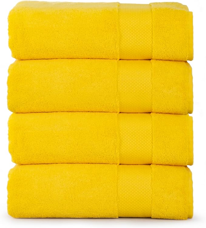 Hencely Premium Bath Towel Set of 4-28x58 Inches by HENCELY