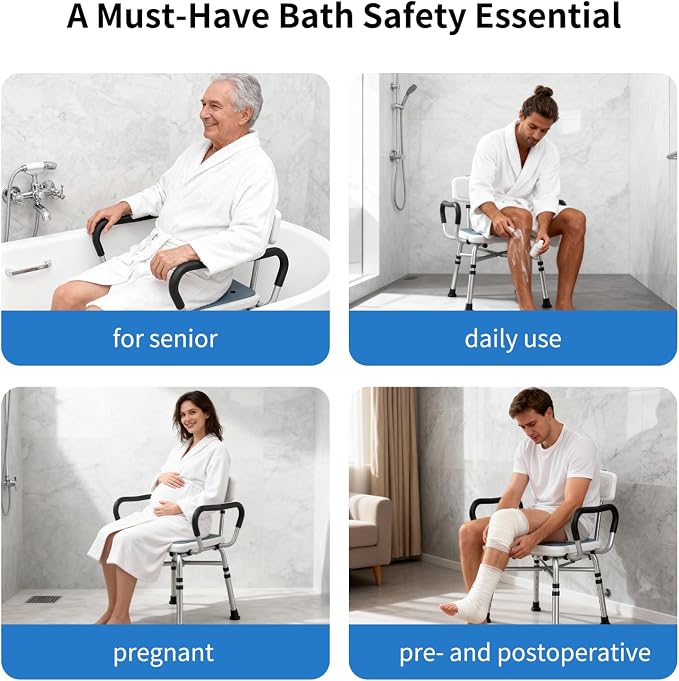Heavy Duty Shower Chair for Inside Shower and Tub - Image 7
