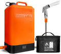 B. TAWD 4.5 Gallon Silicone Water Tank, Portable Camping Shower, USB Battery by Unknown