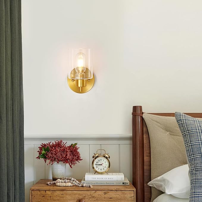 Brushed Gold Wall Sconce - Image 6