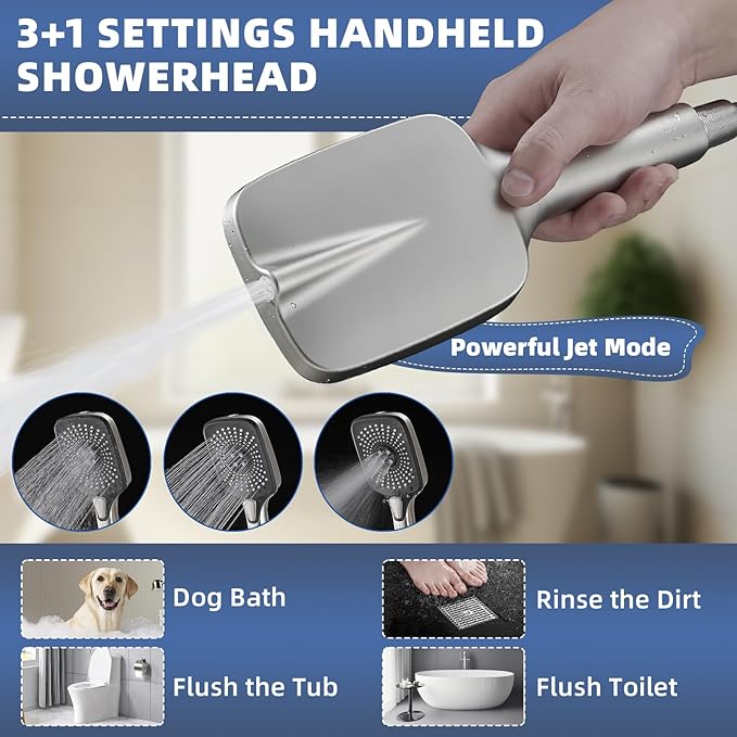 12" High Pressure Rain/Rainfall Shower Heads - Image 3
