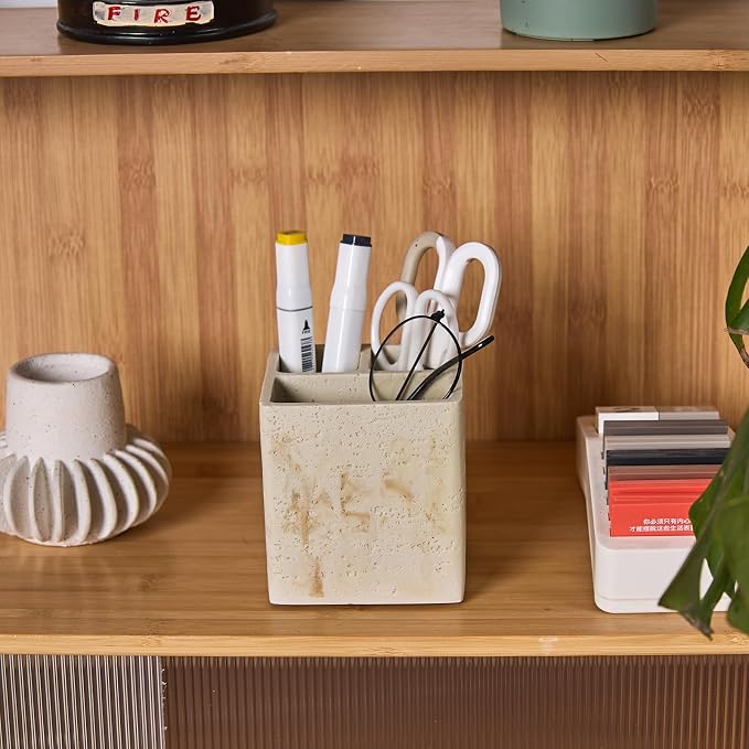 Natural Travertine Textures Toothbrush Holders - Image 7
