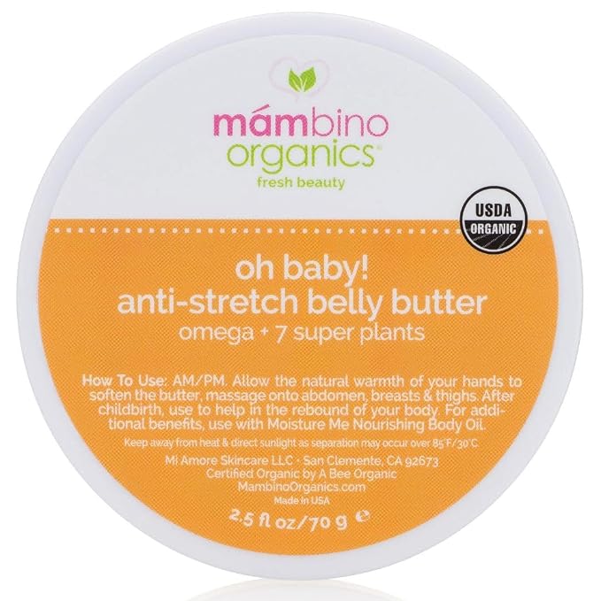 Mambino Organics Oh Baby! Belly Butter, Belly Cream by MambinoOrganics