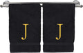 Monogrammed Hand Towel, Personalized Initial Gift, Extra Absorbent 100% Turkish by BareCotton