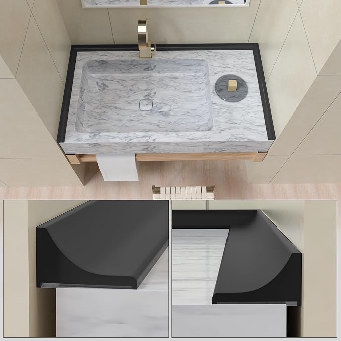 39Inch Collapsible Shower Threshold Water Dam Barrier, Self Adhesive Silicone - Image 6