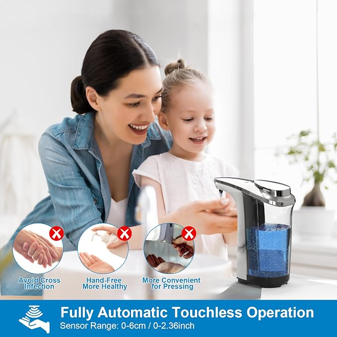Automatic Soap Dispenser, Touchless Dish Soap Dispenser 17oz/500ml - Image 2