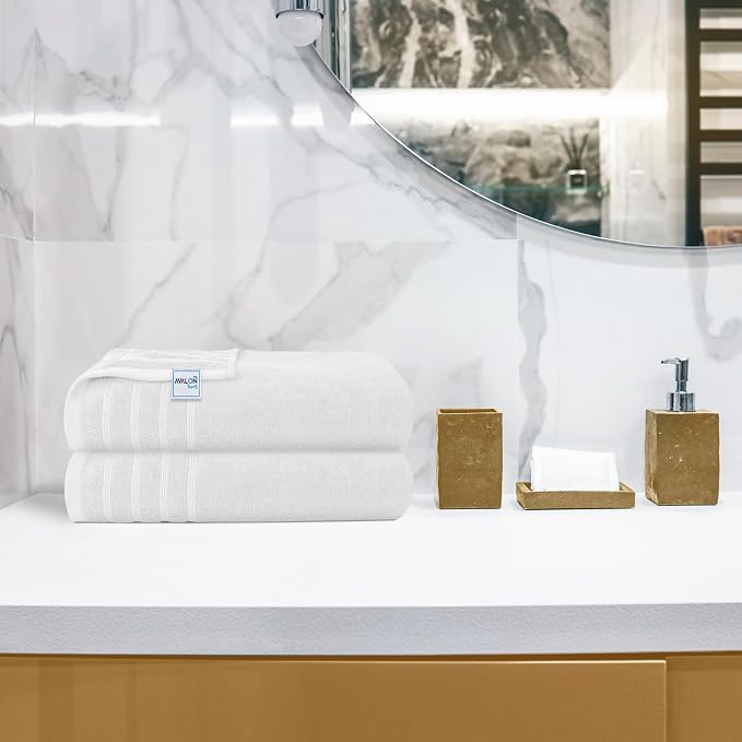 Avalon Towels Bath Towels Set of 4, Size 30 x 60 Inches, Highly Soft and - Image 6