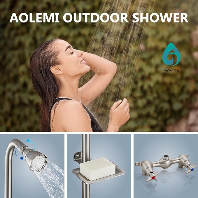 Aolemi Outdoor Shower Kit Fixtures Faucet System - Image 2