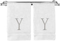 Monogrammed Hand Towel, Personalized Initial Gift, Extra Absorbent 100% Turkish by BareCotton