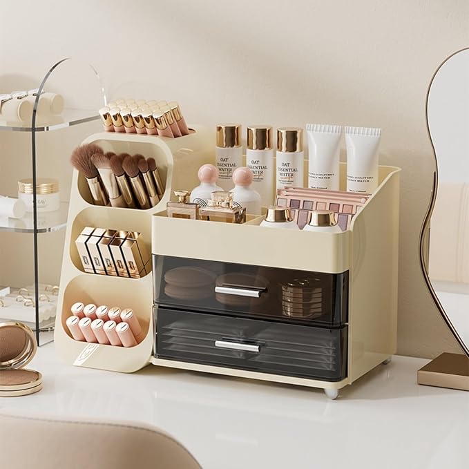 Makeup Organizer with Drawers for Vanity, Spacious Cosmetic Display Case - Image 5