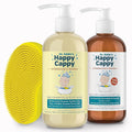 Happy Cappy Medicated and Daily Shampoo and Beanie Brush Bundle by HappyCappy