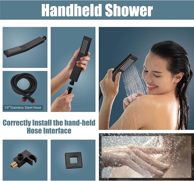 Aolemi Shower Faucet Set Rain Shower System - Image 4