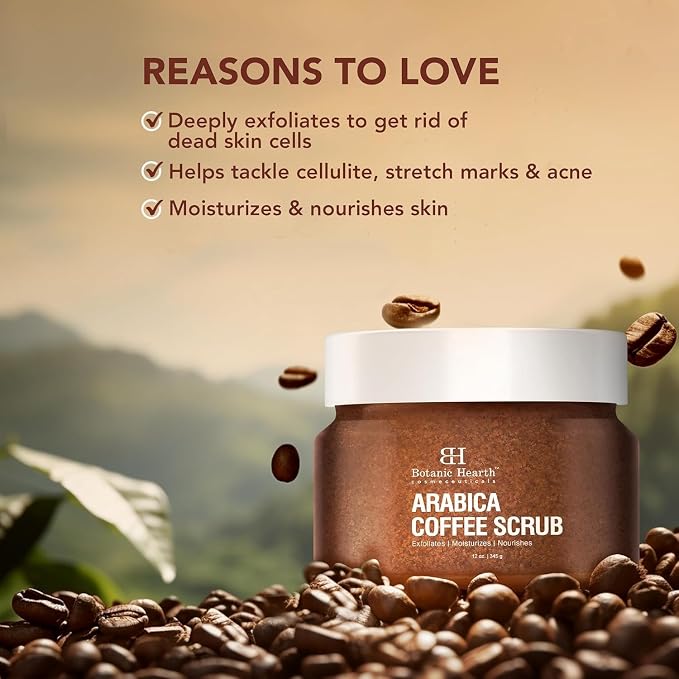 Botanic Hearth Arabica Coffee Body Scrub Exfoliating Body Scrub Act As Body - Image 8