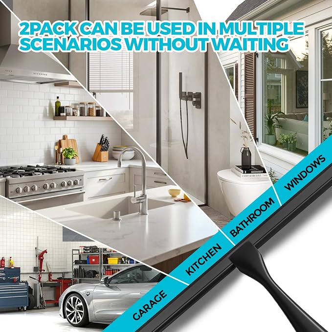 2PACK All-Purpose Shower Squeegee - Image 2