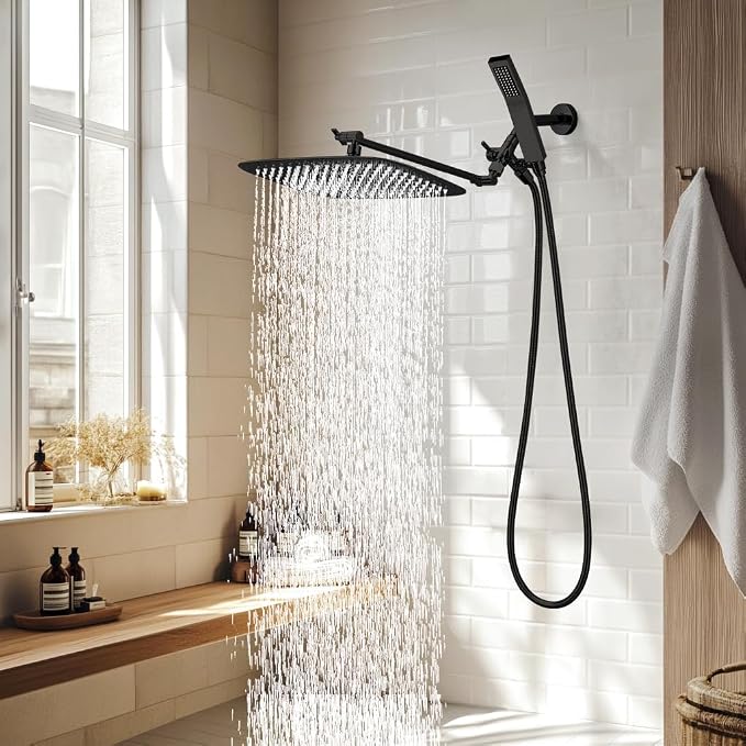 G-Promise All Metal 14 Inch Dual Square Shower Head - Image 5