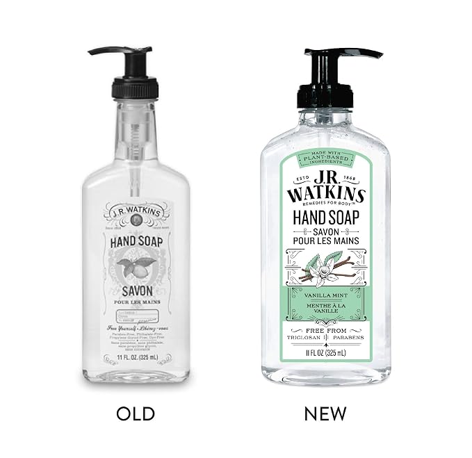 J.R. Watkins Gel Hand Soap, 3 Pack of 11 Fl Oz, Vanilla Mint - Image 9